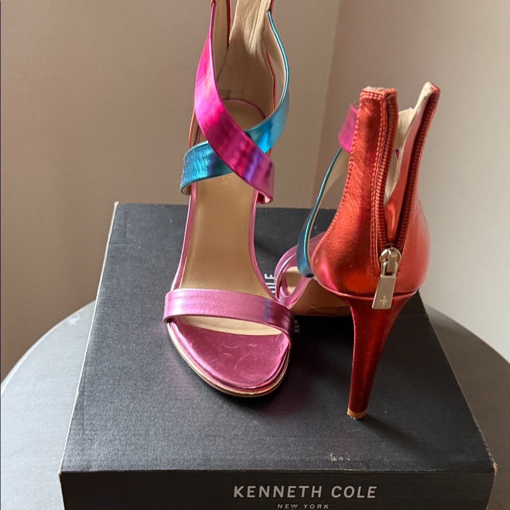 Kenneth Cole Multicolor Strappy Heels